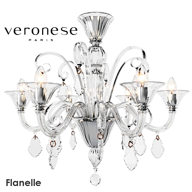 Veronese Flanell Pendant Light 3D model image 1 