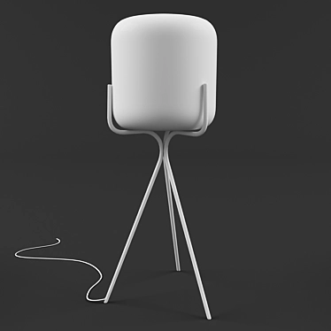 Renoux's Gelato: Contemporary Table Lamp 3D model image 1 