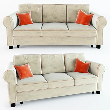 Contemporary Jazz Sofa 3D model image 1 