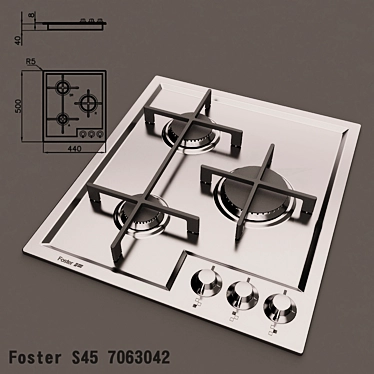 Foster VERONIKA 3F X 05: Sleek and Powerful 3D model image 1 