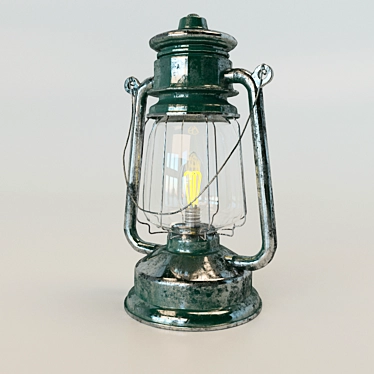 Vintage Hanging Lantern 3D model image 1 