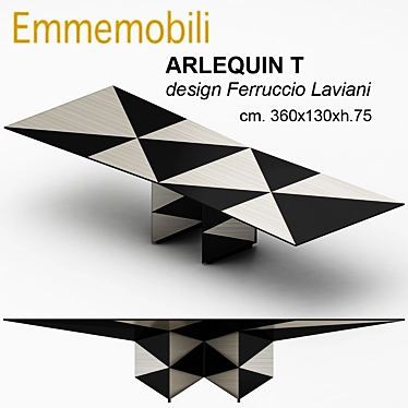 Italian Designed Emmemobili Arlequin Table 3D model image 1 