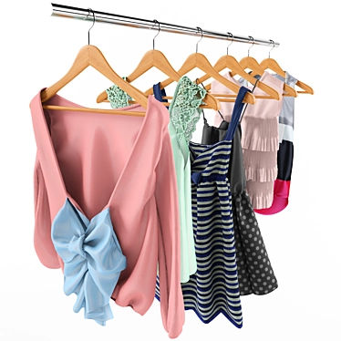 Cloth Collection: Hanger Haven 3D model image 1 