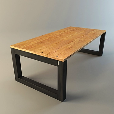 Modern Kitchen Table 3D model image 1 