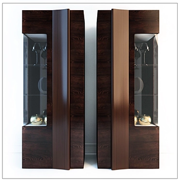 Harmonia Showcase - Stylish Display Cabinet for Any Space 3D model image 1 