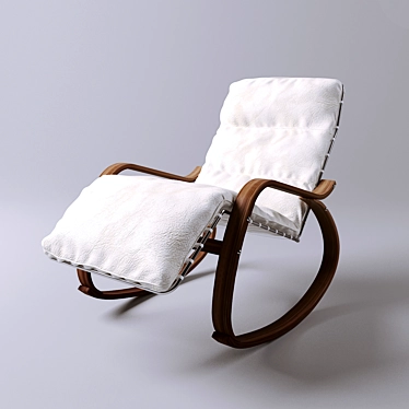 ErgoRock: Modern Rocking Chair 3D model image 1 