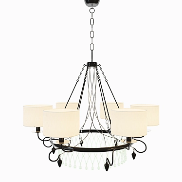 Modern Baga Progress Chandelier 3D model image 1 