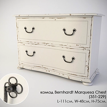 Luxury Bernhardt Marquesa Chest 3D model image 1 