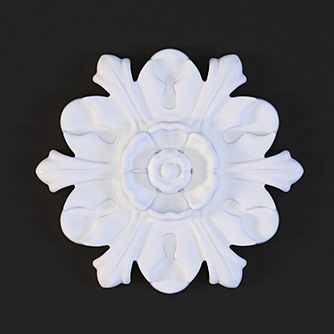 Elegant R12 Ceiling Socket 3D model image 1 