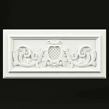 Elegant Carved Facade 3D model image 1 