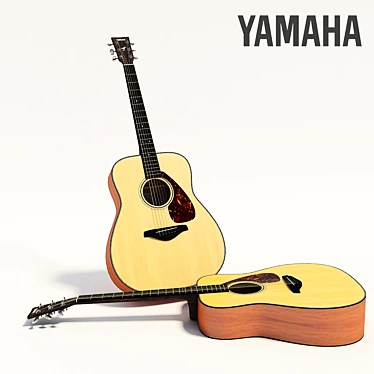 Yamaha FG700S Acoustic Guitar 3D model image 1 