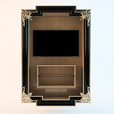 Elegant TV Frame 3D model image 1 