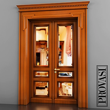 Provasi Wooden Kitchen Door 3D model image 1 