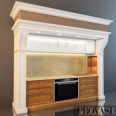 Elegant Oxford Kitchen Provasi 3D model image 1 