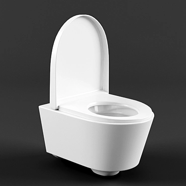 Sanindusa Urb.y 52: Stylish Wall Mounted Toilet 3D model image 1 