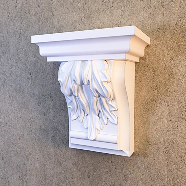 Gypsum Stucco Molding: Elegant Decor 3D model image 1 