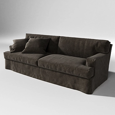 Sleek Meridiani Bogart Sofa 3D model image 1 
