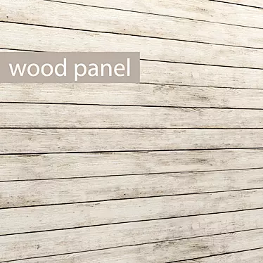 Wooden Tile Panel 3D model image 1 