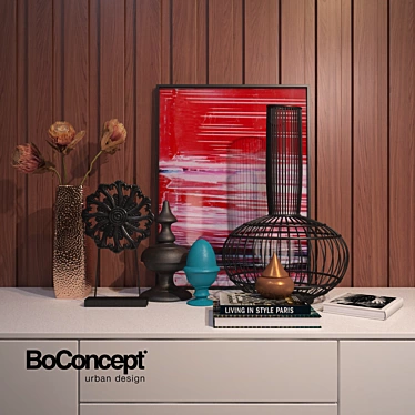 Boconcept Decor Set: Sleek & Stylish 3D model image 1 