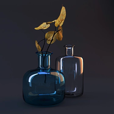 Elegant Branch Vase 3D model image 1 
