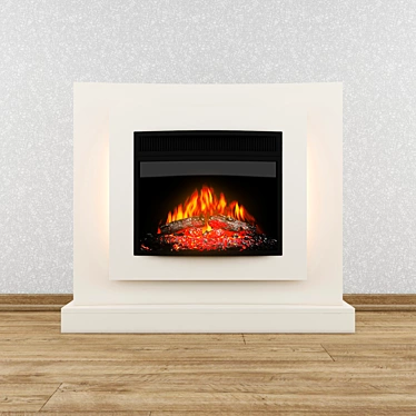 Stylish Fireplace Set - Complete Your Home's Style 3D model image 1 