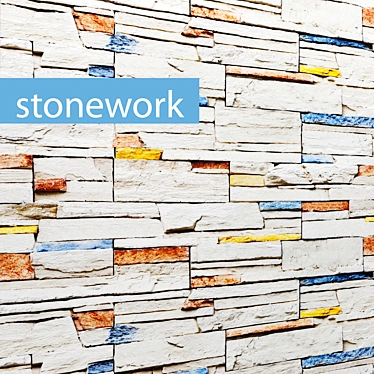 Title: Versatile Stone Masonry Tiles 3D model image 1 