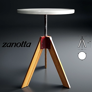 Zanotta Giotto - Modern Italian Design 3D model image 1 