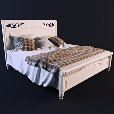 Luxury Bed by FERRETTI & FERRETTI 3D model image 1 