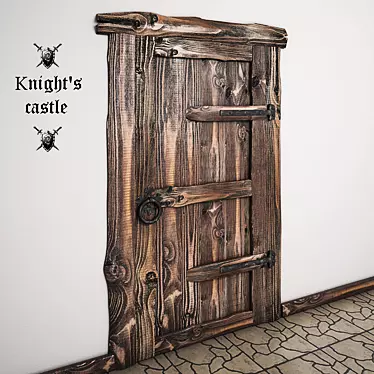 Medieval Castle Door 3D model image 1 