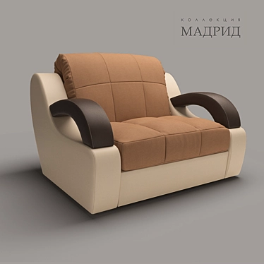 Modern Madrid Chair: Comfort and Style 3D model image 1 