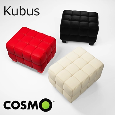 Modern Ottoman Kubus 3D model image 1 