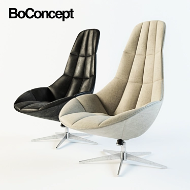 Boston Chair: Stylish & Functional 3D model image 1 