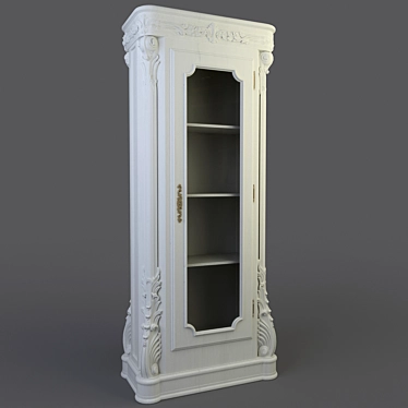 Italian Made Bookcase: Stylish & Functional 3D model image 1 