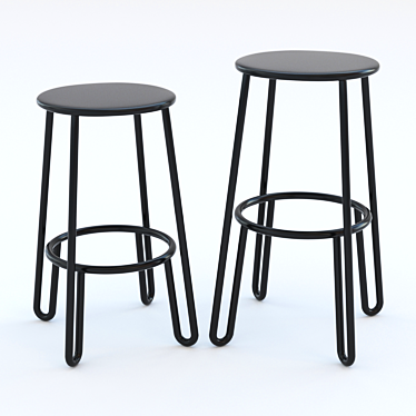 ErgoFit Bar Stool - Made in Design Editions 3D model image 1 