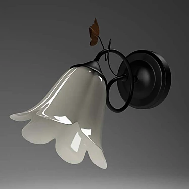 Elegant Wall Sconce 3D model image 1 