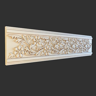  Elegant Freeze Moulding 3D model image 1 