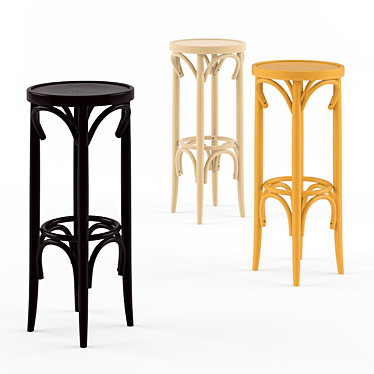 Vienna Bar Stool: Timeless Elegance for Your Bar 3D model image 1 