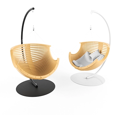 Ecostyle Wooden Suspended Seat 3D model image 1 