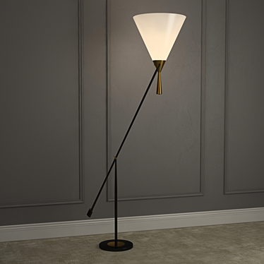Italian Vintage Floor Lamp 3D model image 1 