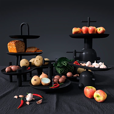 Artistic Harvest Composition 3D model image 1 