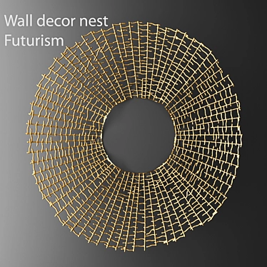 Futuristic Nest Wall Decor 3D model image 1 