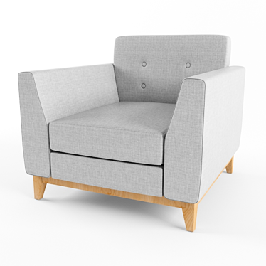 ML Mendel Solid Wood Chair 3D model image 1 