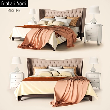 Fratelli Barri Mestre Bed Set 3D model image 1 