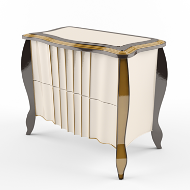 Elegant Bedside Table 3D model image 1 