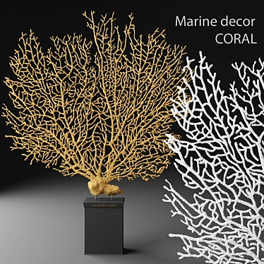 Gorgeous Gorgonian Marine Coral 3D model image 1 
