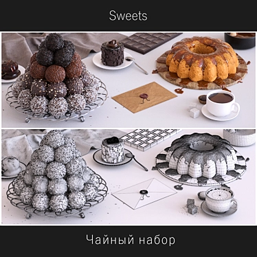 Title: Delicious Sweets Collection 3D model image 1 