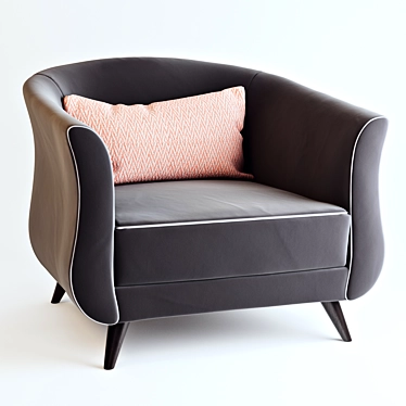 Elsa Armchair: Luxury meets comfort 3D model image 1 