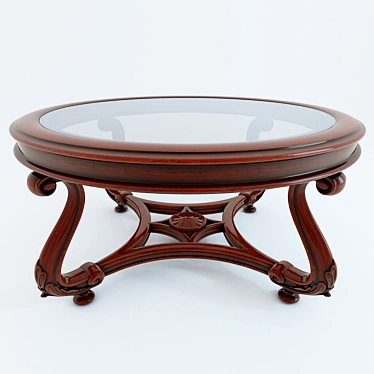 Classical Coffee Table: 1200mm Diameter & 660mm Height 3D model image 1 