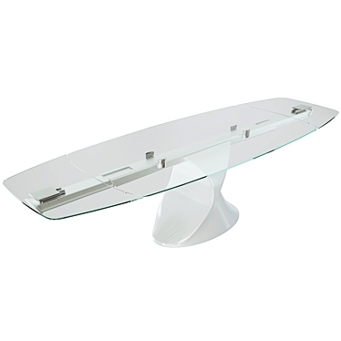 Elegant Extendable Table - Tonin Casa Shanghai 3D model image 1 