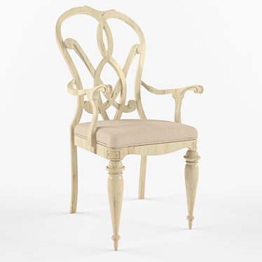 Leesburg Chair: Elegant Mahogany Finish 3D model image 1 